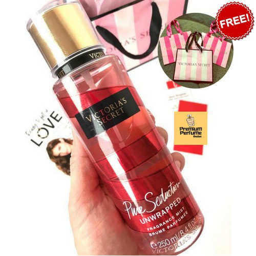 New VS Pure Seduction Unwrapped Perfume Body Mist For Her 250 ml