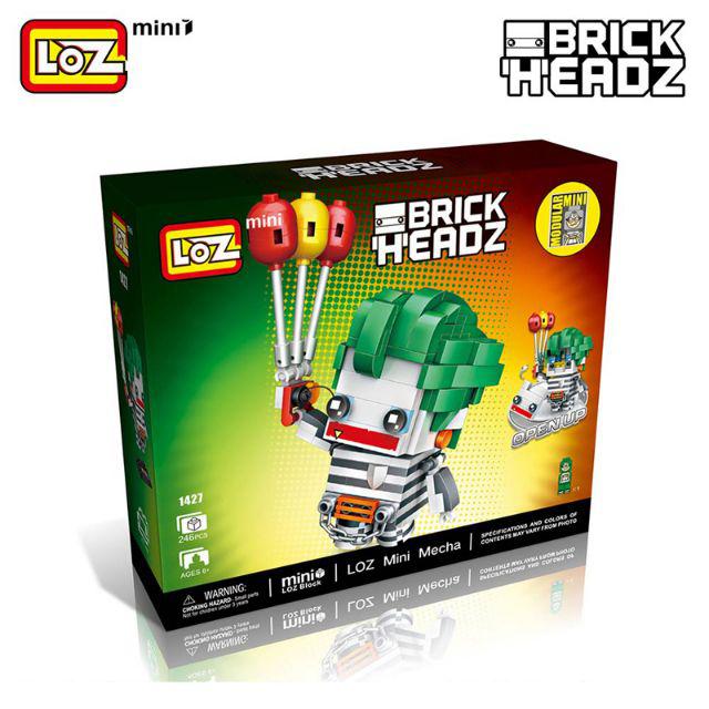 LOZ BRICK HEADZ JOKER AND HARLEY QUINN Shopee Malaysia