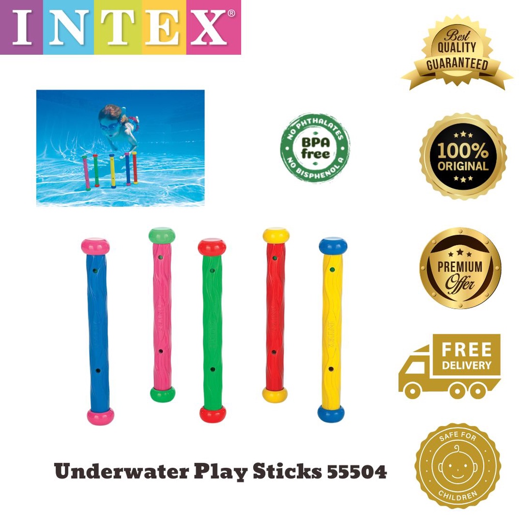 55504 Intex Underwater Play Sticks | Shopee Malaysia