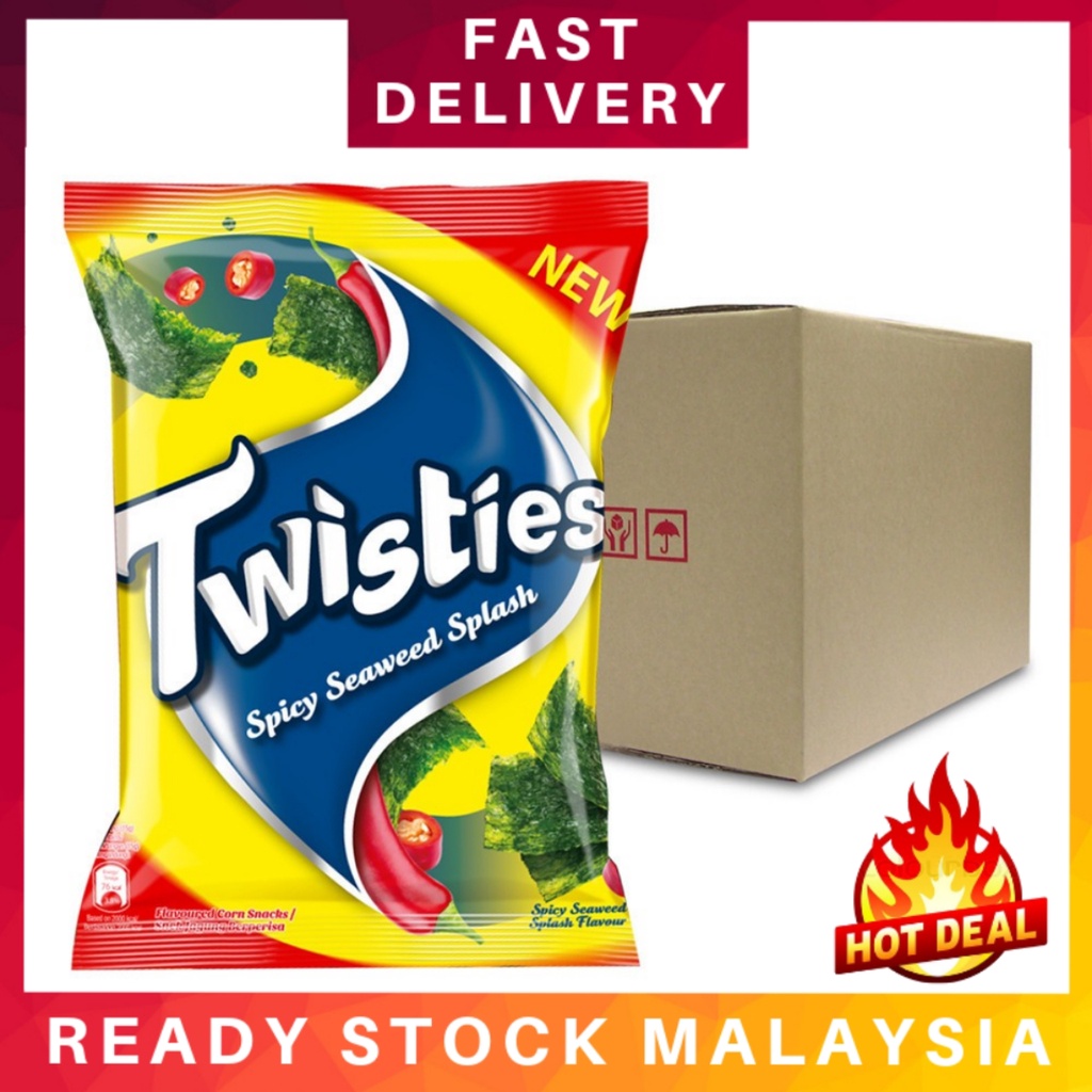 Twisties Flavoured Corn Snacks Spicy Seaweed Flavour 60g 1 Carton 4263711 6 X 10 X 60g 9009