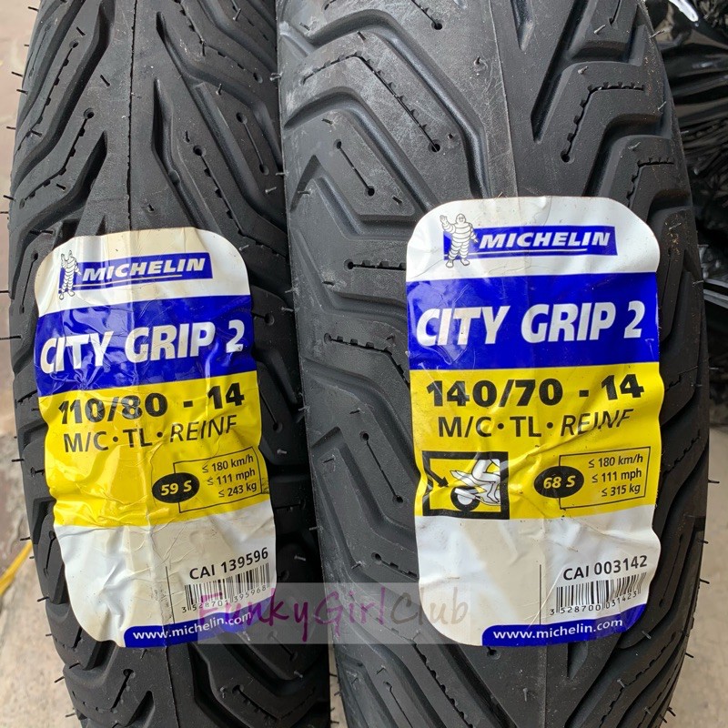 CITY GRIP 2 MICHELIN 110/80-14 , 140/70-14 , 140/60-14 NVX 155