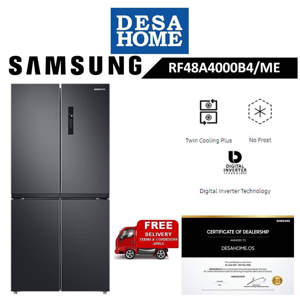 [FREE DELIVERY WITHIN KL] SAMSUNG RF48A4000B4/ME 511L FRENCH DOOR