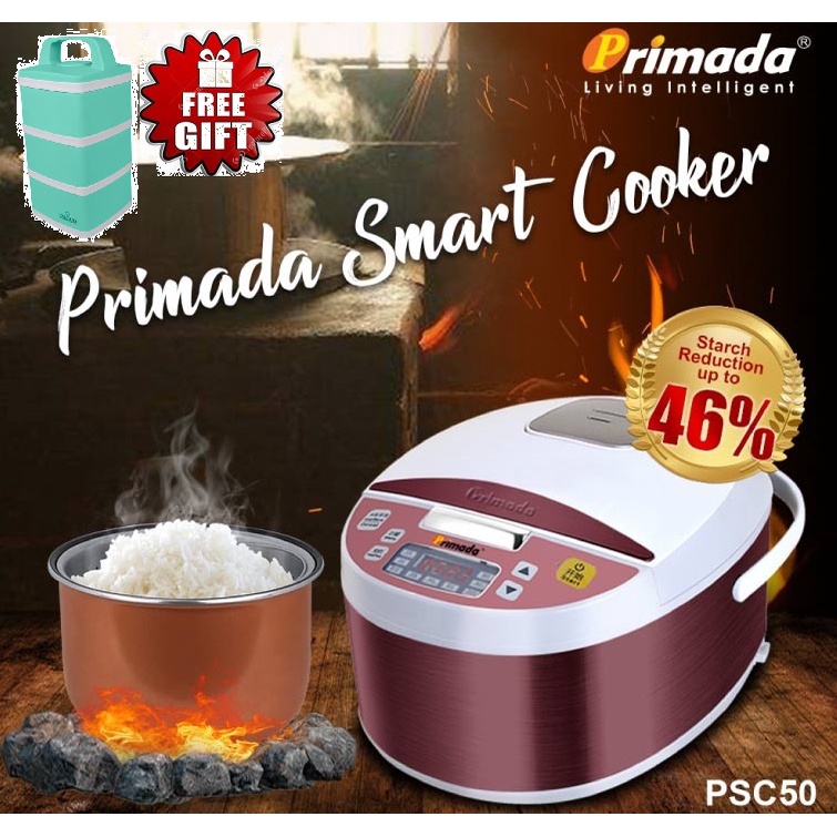 Primada Smart Rice Cooker PSC50 (FREE Primada Multi-cooker FG047