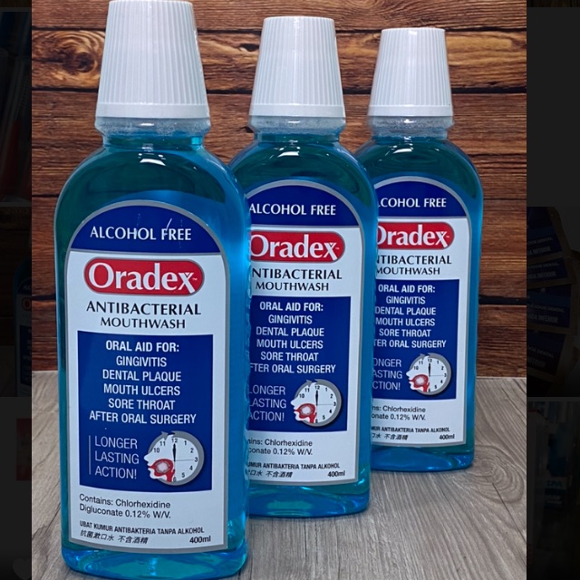 Oradex Antibacterial Mouthwash 250ml | Shopee Malaysia