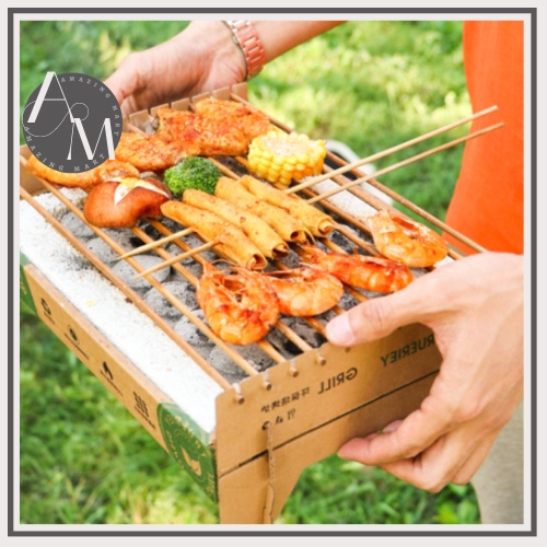 One Time Disposable BBQ Grill Charcoal Disposable Easy & Clean