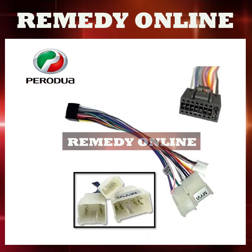 PERODUA Plug and Play Socket Cable Player Socket Suitable for Car ...