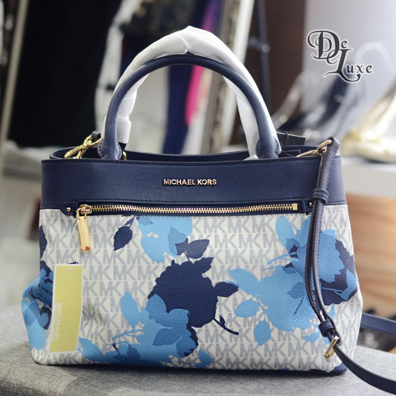 Authentic Michael Kors Hailee Floral MD Size Satchel Shopee Malaysia