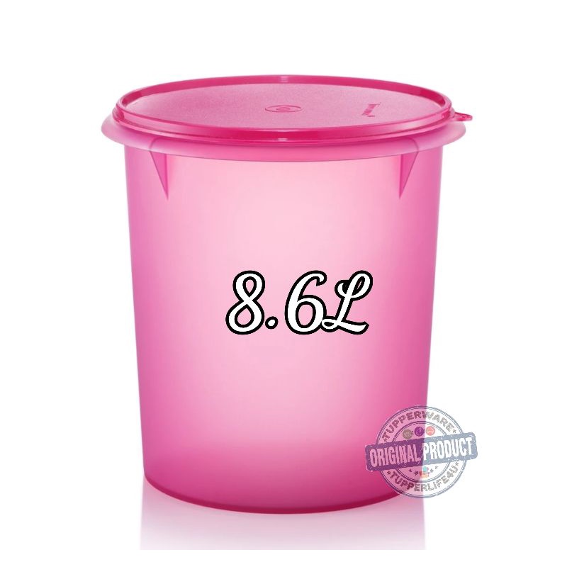 💥Ready Stock - Cat Aug💥Tupperware Tall Canister 8.6LL ( Pink ) | Shopee ...