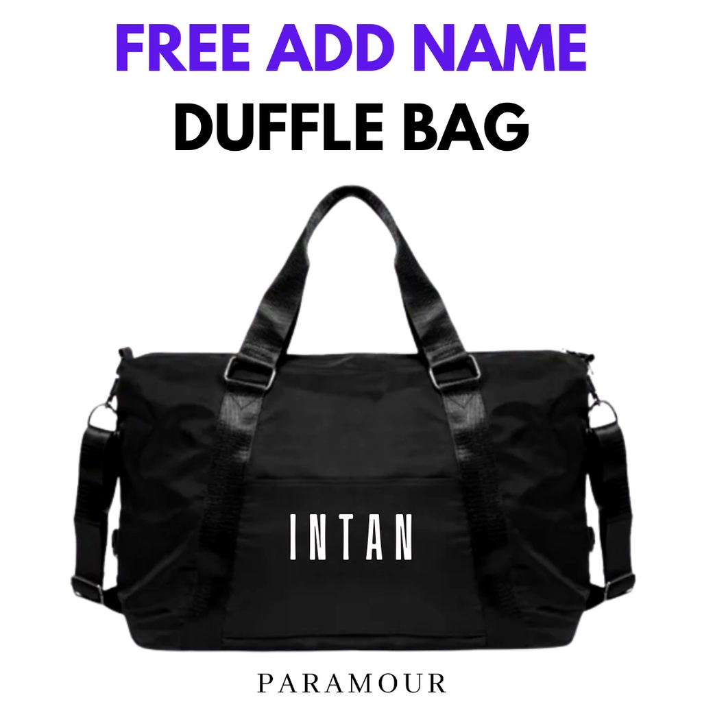 Duffle bag custom clearance logo