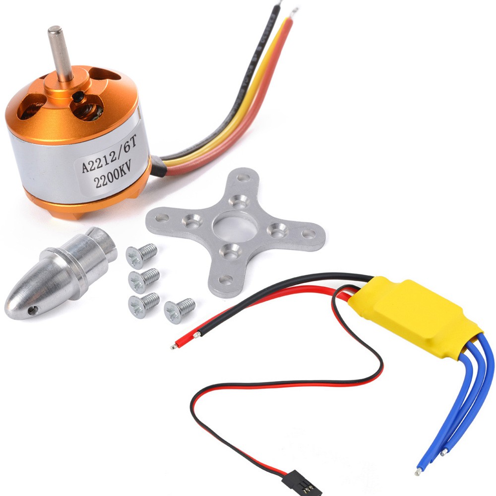 A2212-6t 2200KV Brushless Motor + ESC 30A Brushless Motor Speed ...