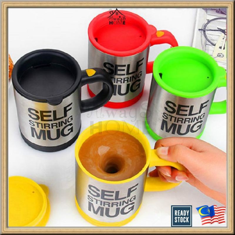 400ml Automatic Self Stirring Mug Cup Stainless Steel Coffee Mixing Mug  Cawan Kacau Automatik