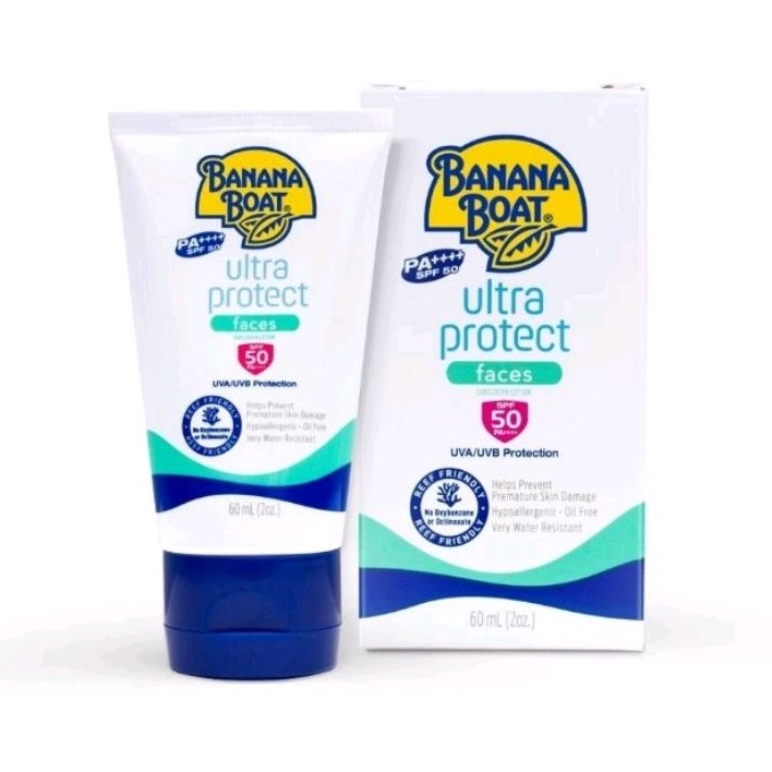 Banana Boat Ultra Protect Face Sunscreen Lotion SPF50 60ml (Exp 2025