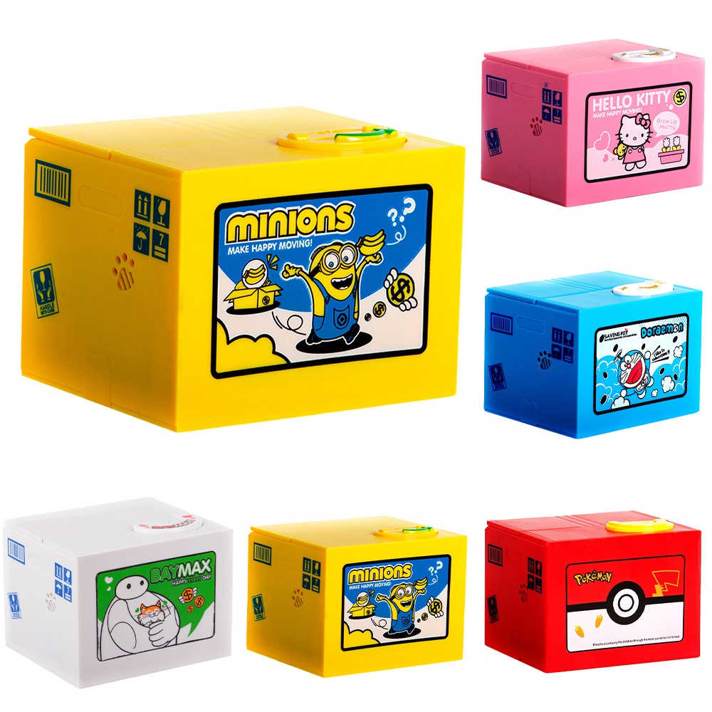 Tabung Electronic Coin Thief Money Box Cute Stealing Coin Bank Automatic Stealing Money Saving 0536