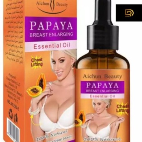 Papaya Essential Oil Breast Enlargement AICHUN BEAUTY【100% ORIGINAL】Chest  Lift Up READY STOCK Chest Massage Firm Enlargement 30ml 211086ACB