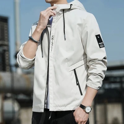 Autumn and winter men s new hooded jacket loose casual jacket windproof jacket outdoor thin jacket hoodie Shopee Malaysia