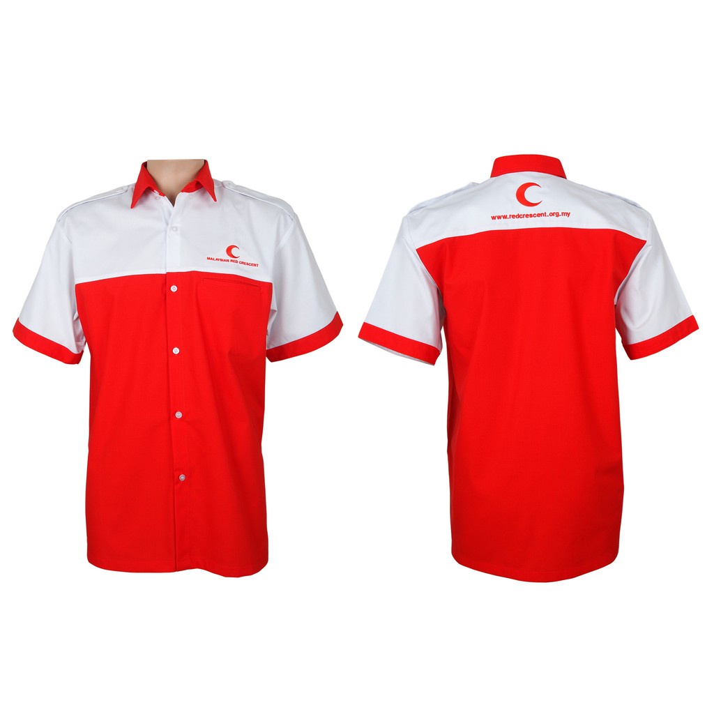 F1 Shirt/Baju Korporat Pegawai Lelaki Bulan Sabit Merah Malaysia (PBSM ...