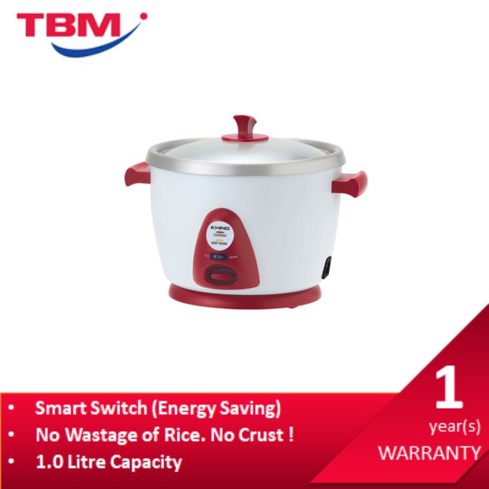 Khind Anshin Rice Cooker Stianless Steel Inner Pot (1L) RC110M Shopee