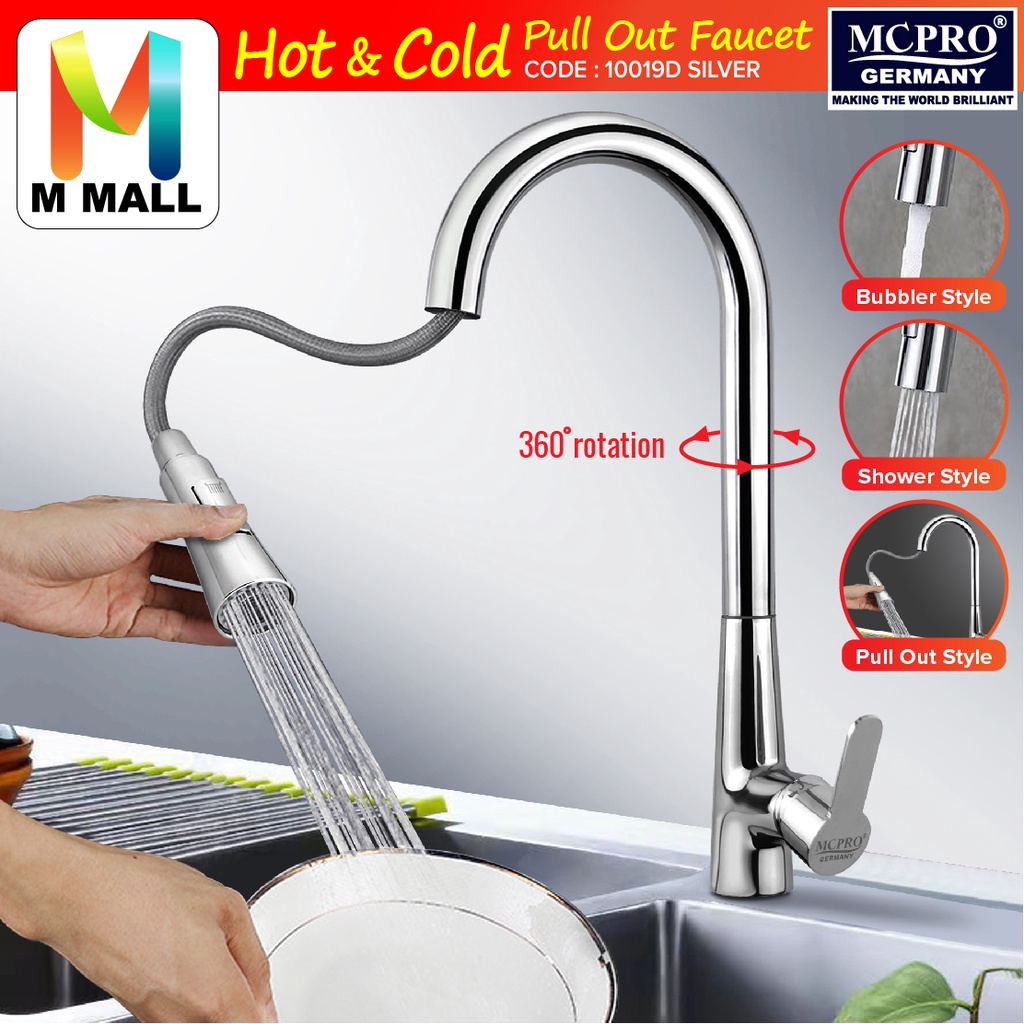 MCPRO Multi-Function Kitchen Faucet PULL OUT BIDET SPRAY HOT AND COLD ...