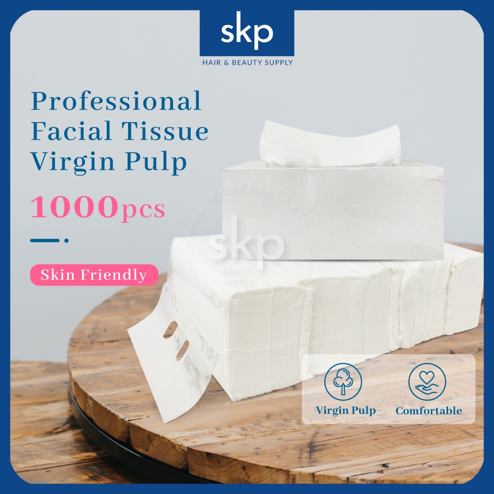Professional Facial Tissue Paper Virgin Pulp X 1000pcs/pkt | Shopee ...