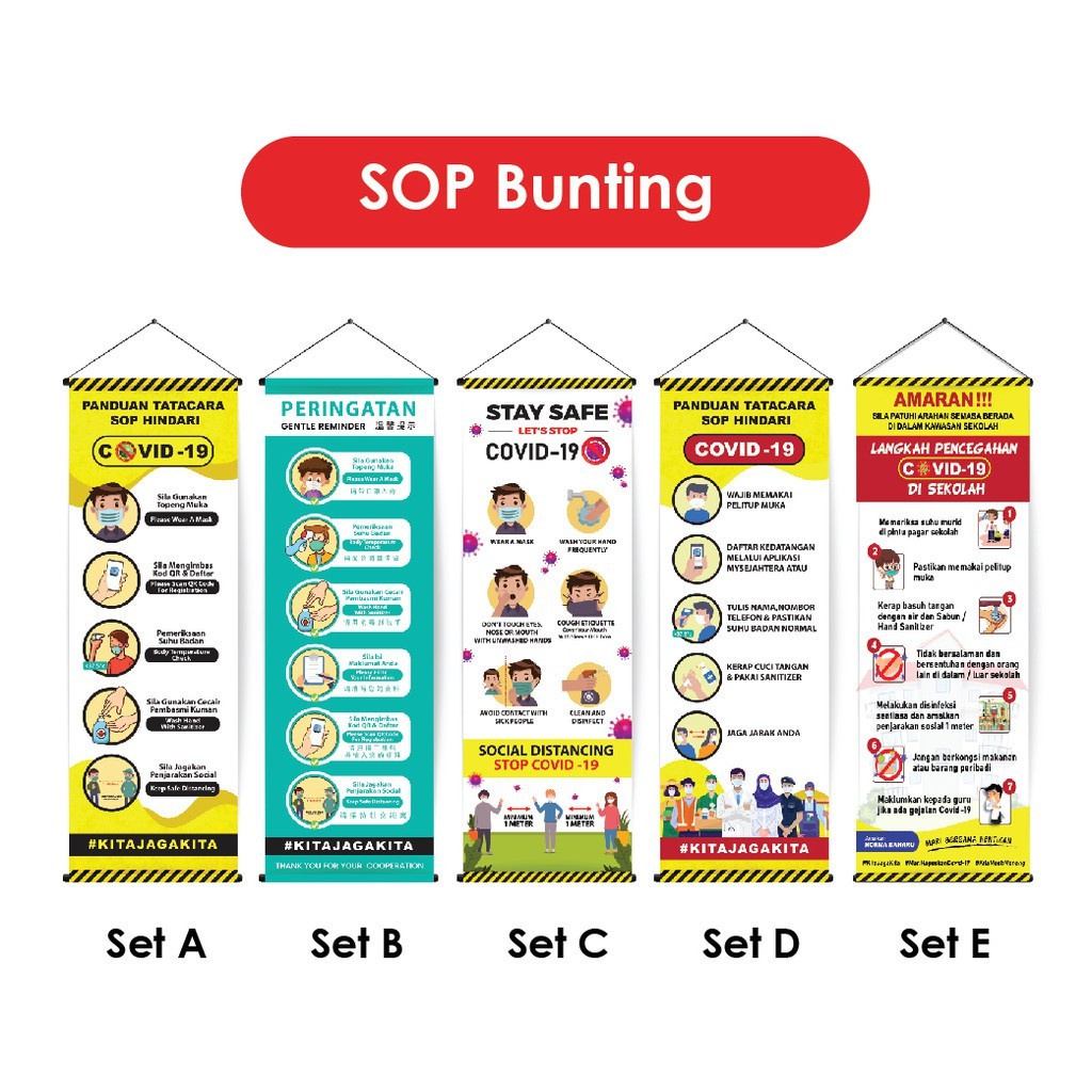 SOP BUNTING / BANNER 2FT X 6FT ONLY | Shopee Malaysia