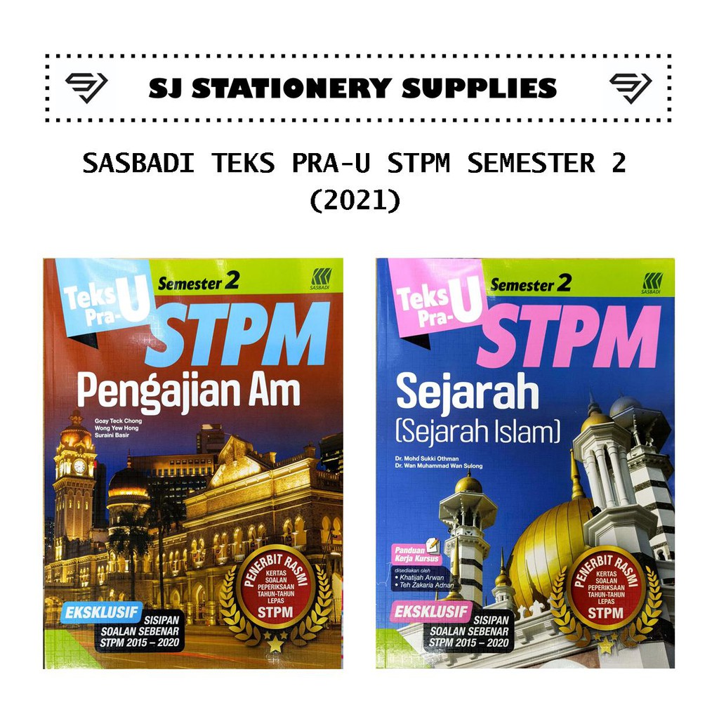 Sasbadi 2021 Teks Pra U Stpm Semester 2 Shopee Malaysia