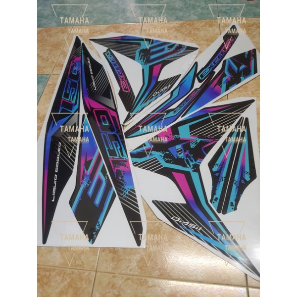 Yamaha Y15 Y15zr Body Cover Stripe Sticker Exciter Thai rainbow ...