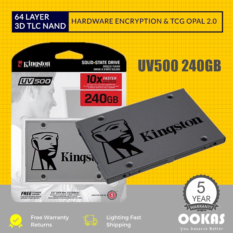 Kingston UV500 3D TLC Nand Sata III SSD Drive Internal PC
