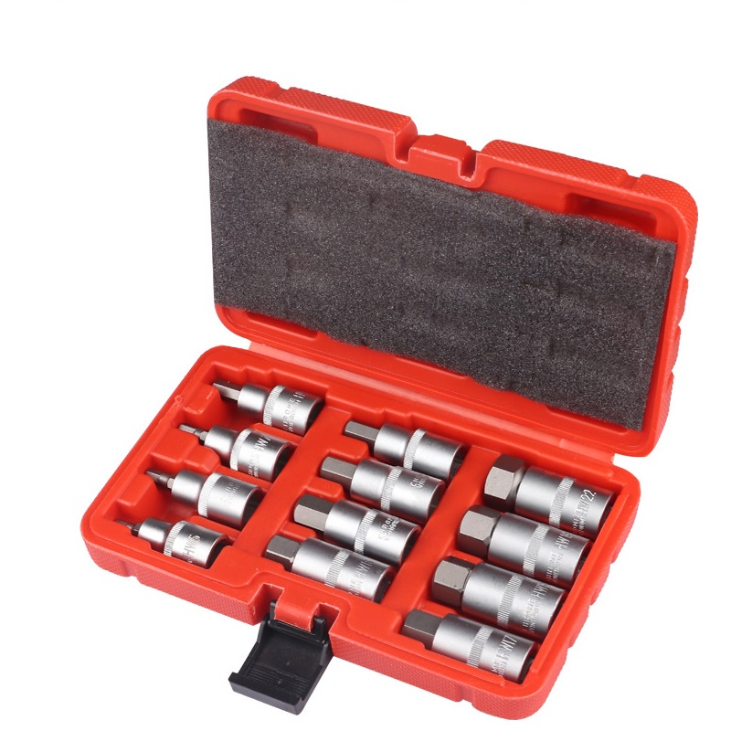 12Pcs/set 1/2 Inch Drive Impact Hex Bit Socket Wrench Set H5H22