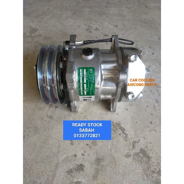 AIRCOND COMPRESSOR PROTON WIRA , ISWARA R134, LORRY 12V 5H13 SANDEN