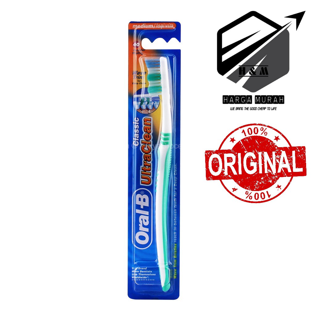 Oral B / Oral-B Classic Ultra Clean Toothbrush / Berus Gigi Oral B Soft ...