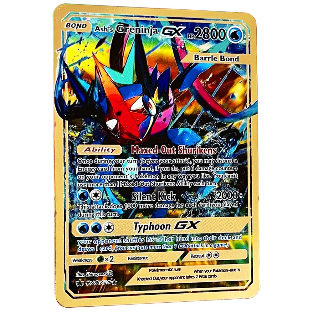 Direct sales2800HP Greninja Vmax Pokemon cards English Metal Charizard  Vstar limited edition children Golden Gift Set rainbow collection | Shopee  Malaysia
