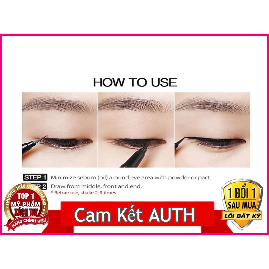 Karadium Waterproof Eyeliner Pen Black Eyeliner Auth Shopee Malaysia 