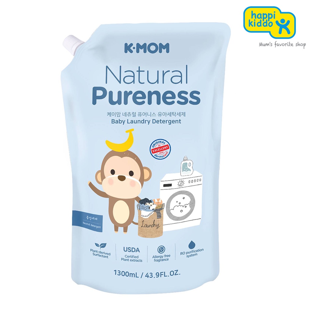 K-MOM Natural Pureness Laundry Detergent Refill 1300ml | Shopee Malaysia