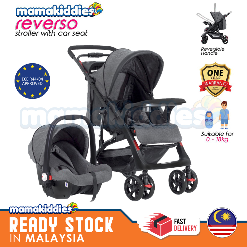 Hot Sales Mamakiddies Baby Stroller Reverso 2 in 1 Travel System