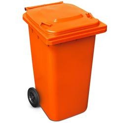 Mobile Garbage Bin 120 Litres MGB Orange Color (READY STOCK) | Shopee ...