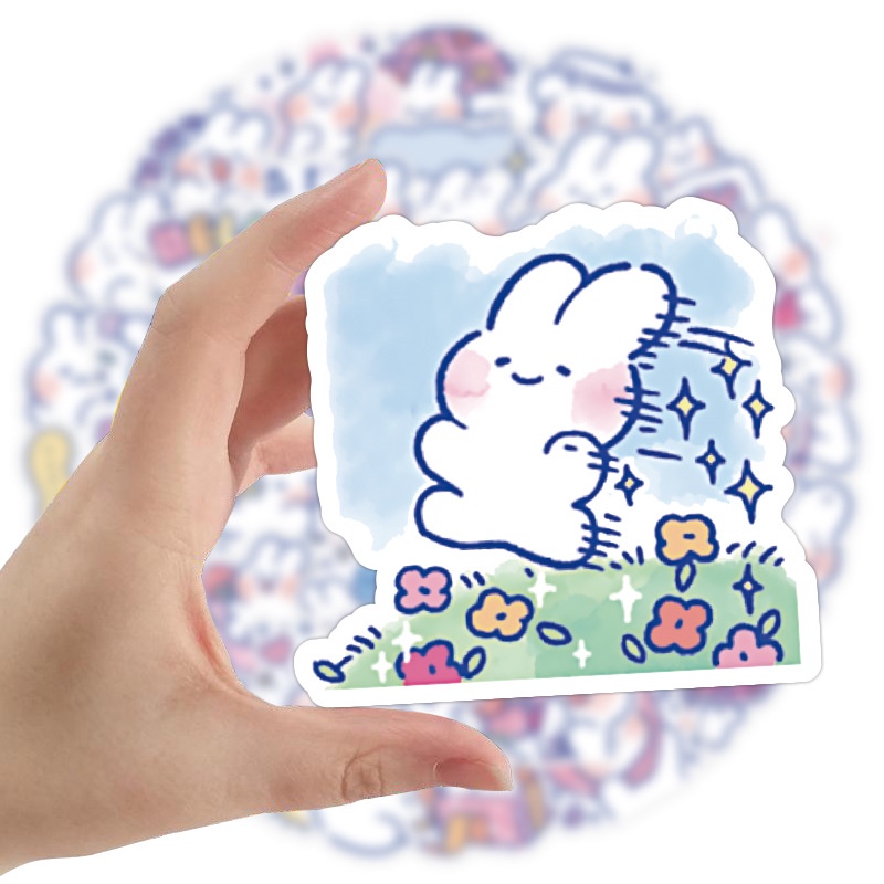 100/50PCS Cute Mongmong Rabbit Graffiti Stickers For Diary Suitcase ...