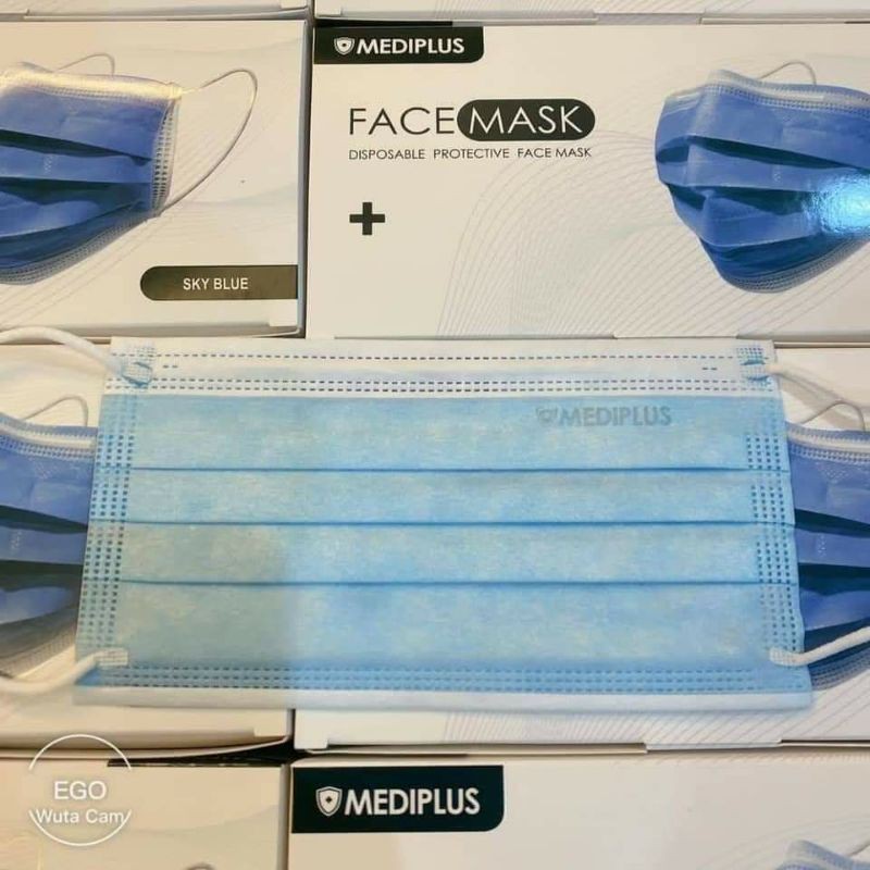 ♗Mediplus Colour Adult 3ply Disposable Face MASK 50pcs Premium quality