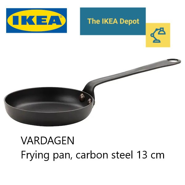 VARDAGEN Frying pan, cast iron, 13 - IKEA