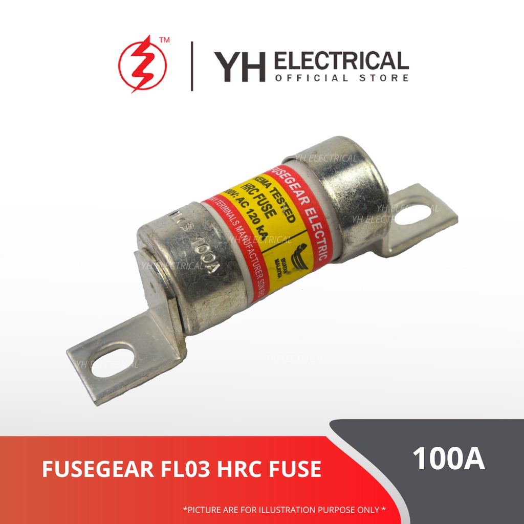 Fusegear 100A FL03 63A FK01 32A FG01 HRC Fuse Link Shopee Malaysia