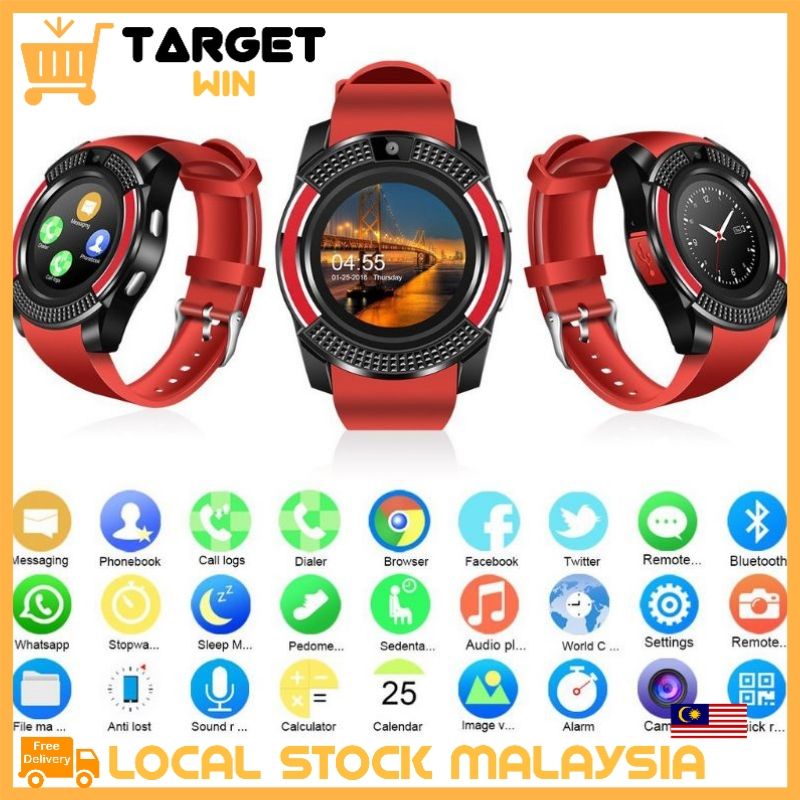 Smart watch v8 specification on sale