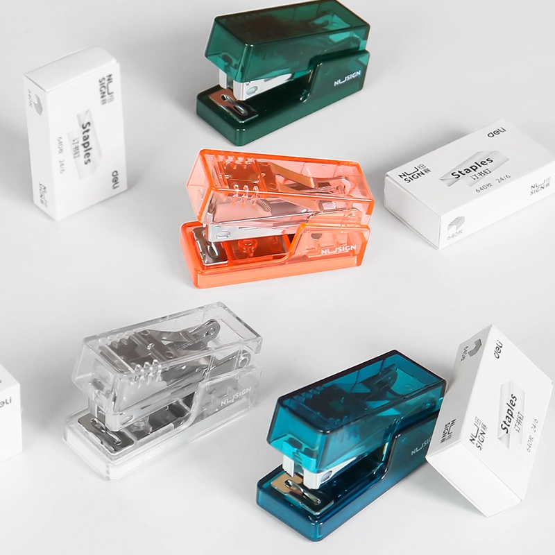 SS Mini Stapler Transparent Stapler Including Stapler Bullet Stationery ...