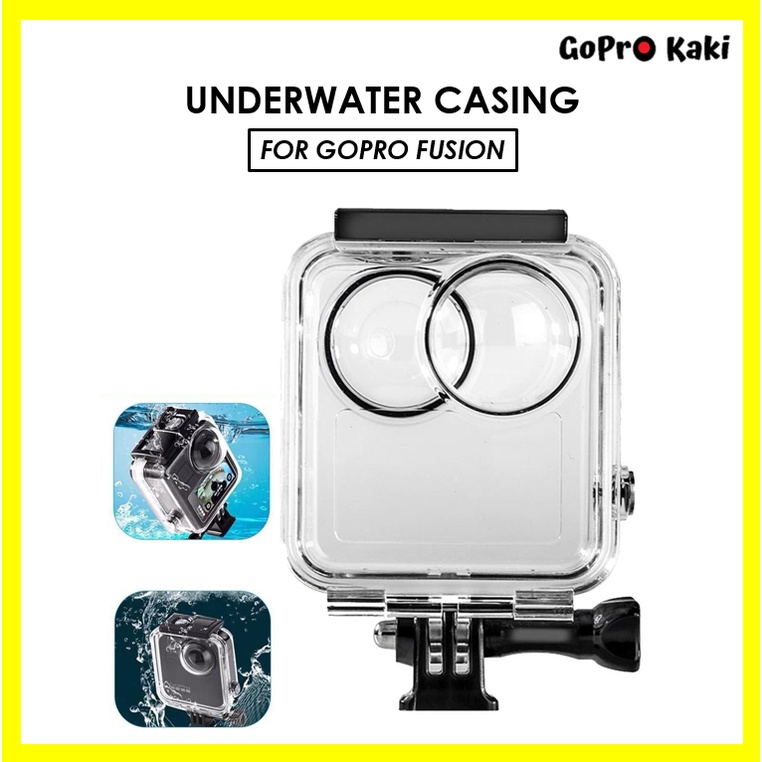 Underwater Casing Waterproof Housing For GoPro Fusion ( Ship From ...