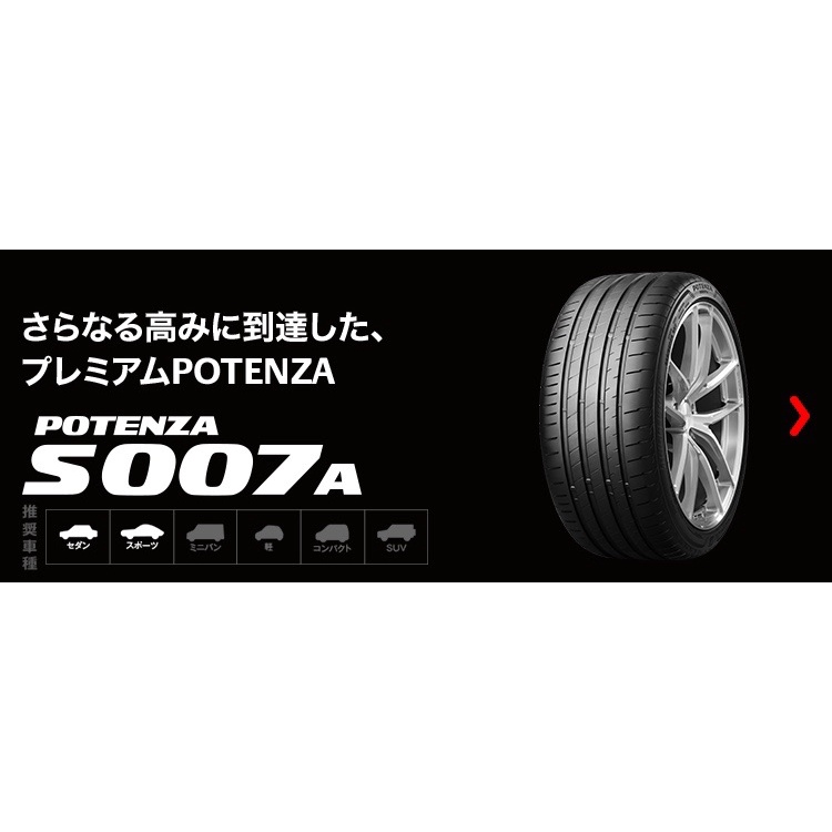 245/35/18, 285/35/19, 285/30/20, 295/35/20 BRIDGESTONE POTENZA