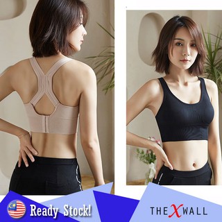 Front Zipper Women Sports Bras Shockproof Wirefree Padded Push Up Gym  Exercise Workout Yoga Underwear Fitness Top Plus Size XXL - AliExpress