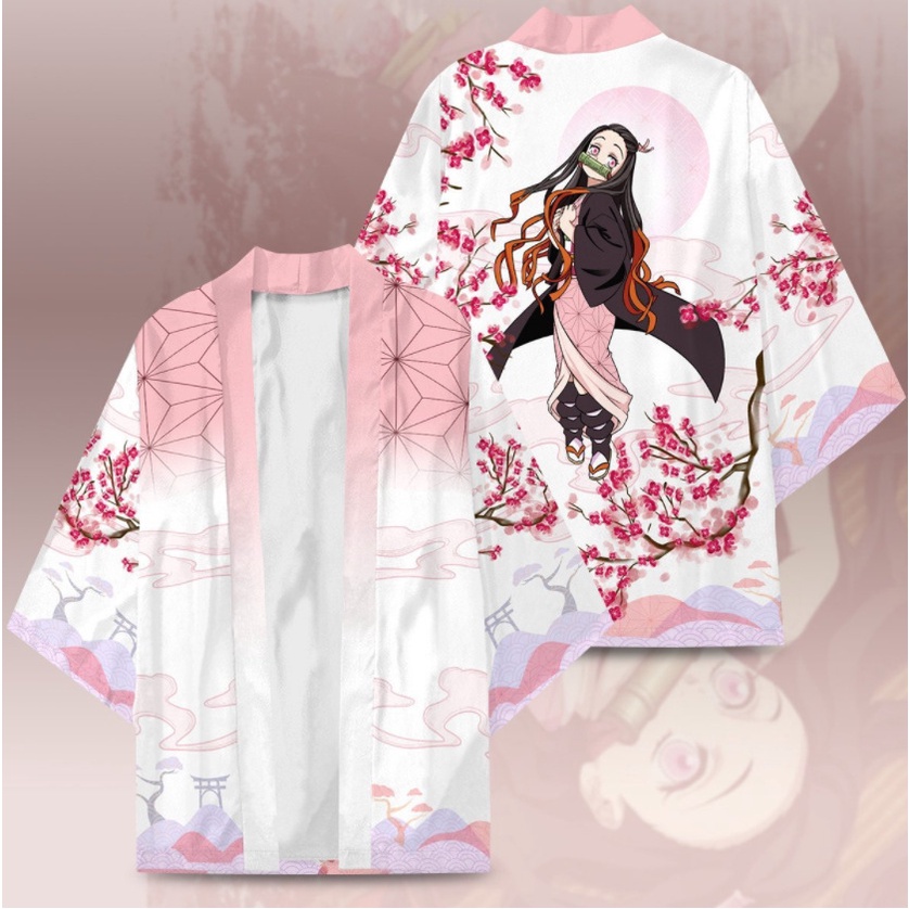 New Style Anime Demon Slayer Character Costume COS Short Kimono Cloak Haori  Jacket Pajamas Cardigan ygzu