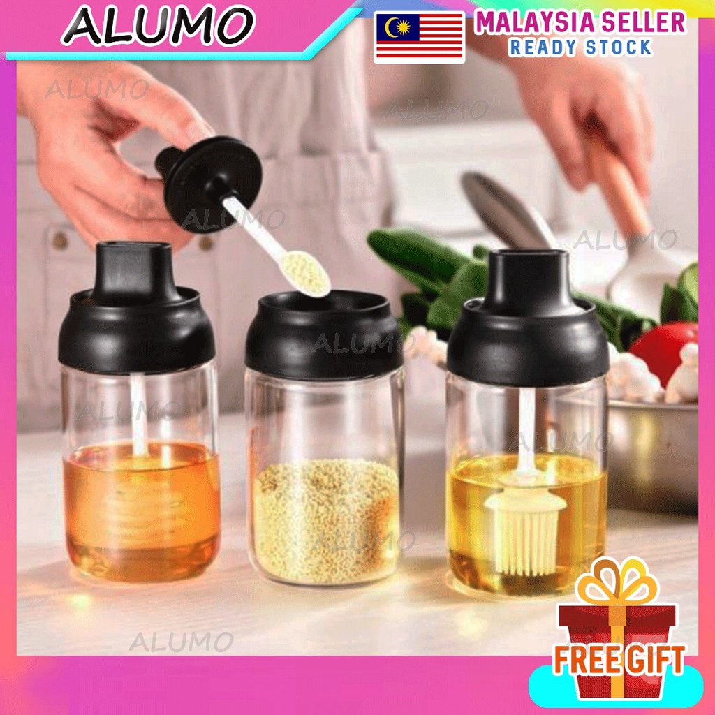 AL Integrated sealed Glass Spice Jar / Seasoning Bottle / Salt Sugar ...