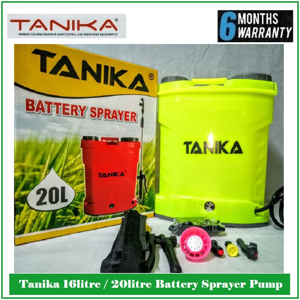 Tanika 16litre 20litre Battery Sprayer Pump Penyembur Racun Bateri 16l