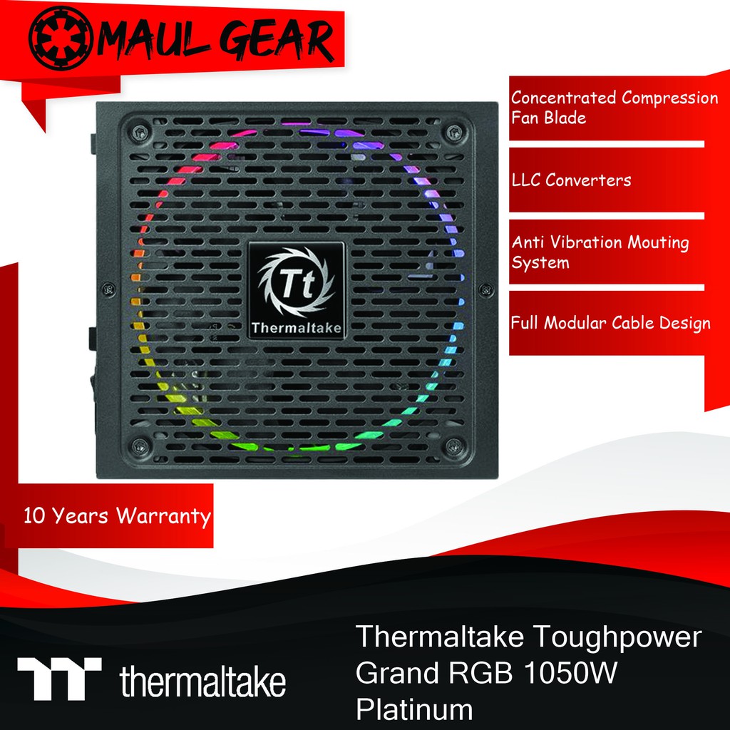 Thermaltake Toughpower Grand RGB 1050W Platinum Power Supply