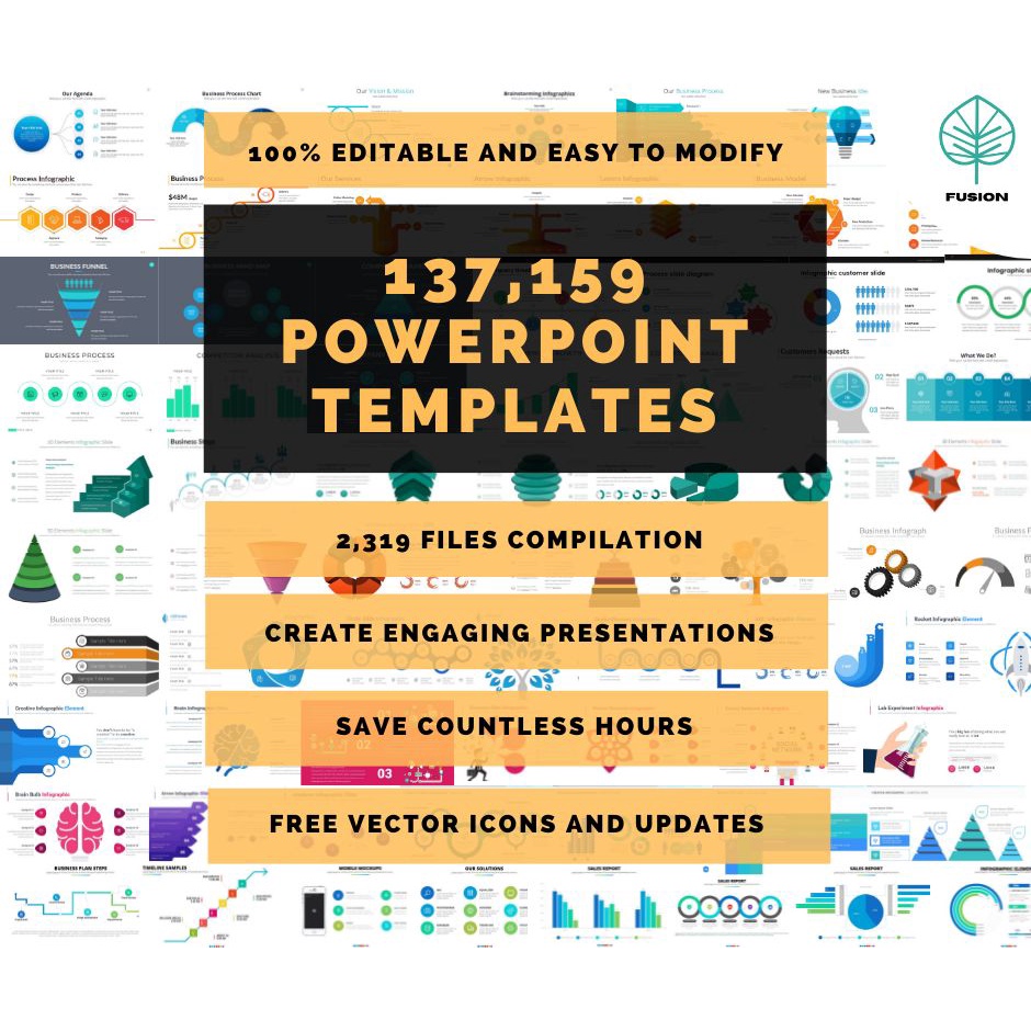 Multipurpose Powerpoint Design With 137,159 Slide Templates and Free ...