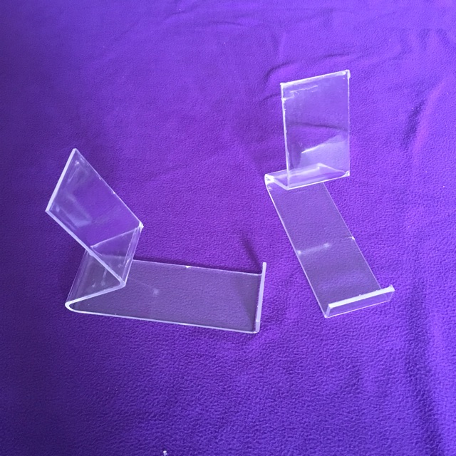 Shoe Display Stand Clear Plastic Code SKD180 ZShape Color Sold 12